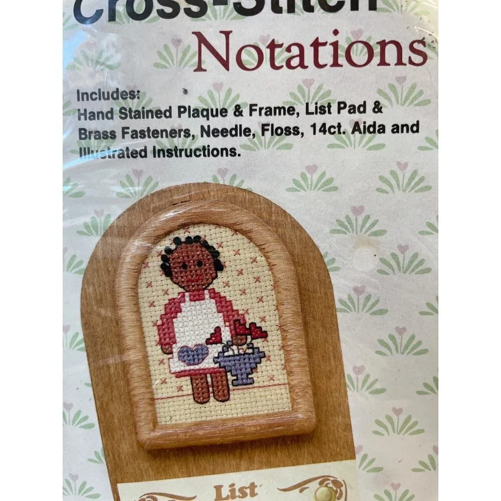 Cross Stitch‎ Notations Valerie Basket Kit 052446 Grocery List Pad